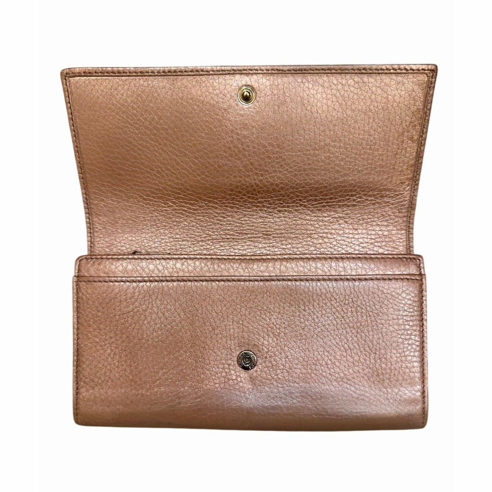 Gucci Soho Continental Wallet Pink Metallic - Picture 3 of 6